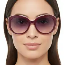 New Authentic Tommy Hilfiger Pink Cat Eye Ladies Sunglasses TH 1354/S 0K1C/PG 55