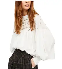 Free People Womens Tops Free People Have It My Way Embroidered Top In Ivory