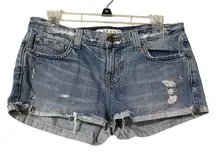 J Brand Denim Distressed Cut Off Jean Shorts 27