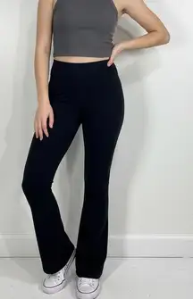 Lululemon Groove Super High Rise Flared Pants Black Size 6 Nulu Yoga Bootcut