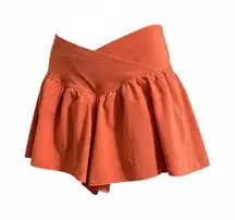 Offline Aerie The Real Me Crossover Coral Shorts Athletic Tennis Womens Sz S Gym