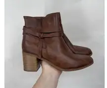Frye & Co Indiana Bootie Women 9M Brown Western Bohemian Granolagirl Indie