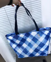 Bath & Body Gingham Tote Bag