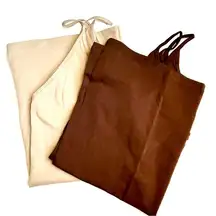 NWT LOFT Set of 2 Brown Tank Tops Small
