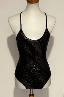 PilyQ Gold Star Metallic‎ Farrah Swimsuit - Size S - New With Tags.
