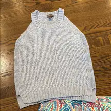 J. Crew Point Sur Women's Light Blue sleeveless Sweater, xS