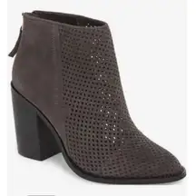 Steve Madden sz 6 M suede leather‎ mesh ankle heel boots NWT