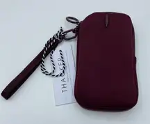 Thacker neoprene Cocoon Phone Wallet in wine red nwt