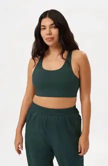 Moss Simone High Support Bra Green 4x Clasp Closure