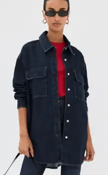 Good American Women's Oversized Shirt in Indigo Size 20