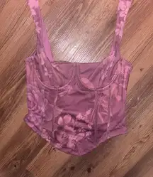Women’s purple corset top 