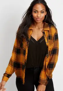 Buffalo Plaid Long Sleeve Button Down