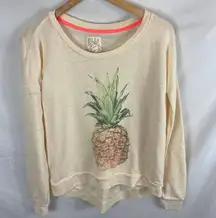 Billabong  Pineapple Print Sweater Size Medium