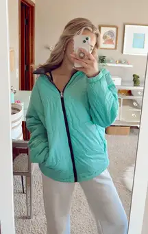 Oversized Seafoam Fleece Jacket