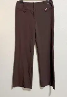 iZ BYER Women's Brown Flare Dress Career Office Pants Size 5