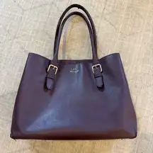 Kate Spade Cove Street Airel Large Leather Tote in Plum Purple