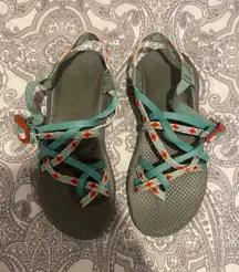 Teal And Orange Sandals