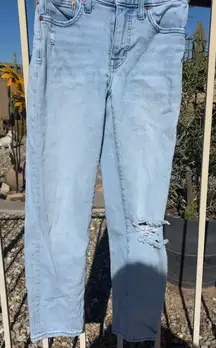 Madewell Light Blue Straight Leg Jeans