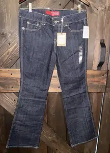 Y2K‎ VTG Guess Women's NEW Jeans Sz 29 R Sweetheart Low Rise Dark Boot Flare