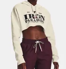 Under Armour Project Rock Cropped Fleece Hoodie
