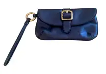 Vintage 90's Y2K DKNY Blue Wristlet Buckle Women's Small Purse Bag 1990’s