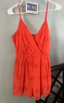 coral romper 