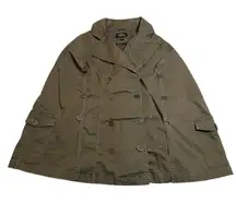 Vintage Bebe Addiction Button Up Utility Cape Jacket Size M Hipster Casual