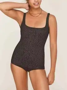 NWT Andie X Demi Moore The Marseilles One Piece Glitter Cut Out Back Swimsuit XS