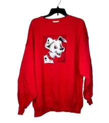 Vintage y2k 2000s disney 101 dalmations sweatshirt xxl
