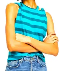 Free People Jungle teal tank C29