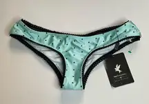 One Teaspoon X FP Rouched mint Polka Bikini