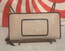 Kate Spade New York Neda Ward Place Rose Cloud zip-around wallet pebbled leather