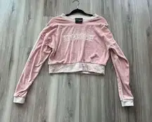 Kittenish  S Pink Pullover Cropped Sweater