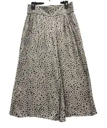 Sunday Best Women's Leopard Animal Print High Waist Wide Leg Cropped M