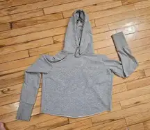 Gymshark  Cropped Hoodie | Light Gray | Size S