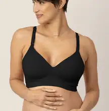 Kindred Bravely Signature Sublime Contour Black Nursing Bra Small Busty