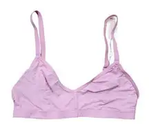 Aerie Light Pink Smoothez Microfiber Triangle Bralette Lounge Bra Size Small