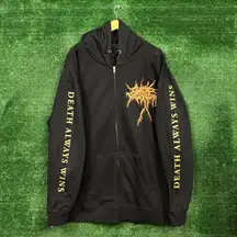 Cattle Decapitation Death Atlas Death Metal Band Zip-Up Hoodie Extra Large