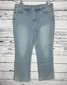 NYDJ  NWT 16 Blue Dunes Denim Cool Embrace Lift Tuck Marilyn Straight Ankle Jeans