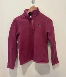 Patagonia Better Sweater Fleece  Jacket Magenta Women's Size S Quarter Zip