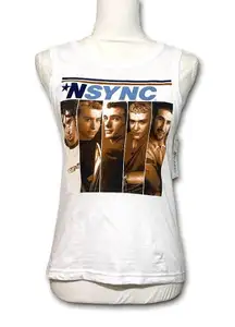 Hybrid Apparel NWT XS *NSYNC Y2K Muscle Tee Shirt Tank Top New Boy Band T-Shirt New NSYNC