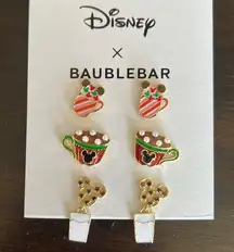 Disney Baublebar holiday earrings