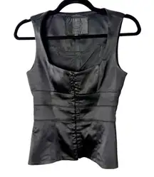 Bebe Collection Vintage Satin Corset Vest Sleeveless Size 6