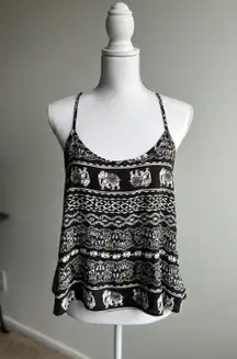 Tribal Elephant Crop Top