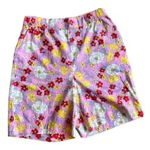 Vera Moda Taya High Waisted Floral Print Shorts Size Small #S2474