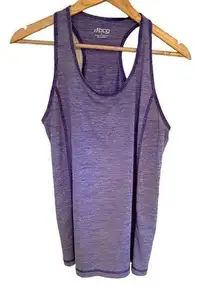 Bcg  large purple striped athletic razor back tank top