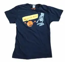 Threadless “Mmm…Oranges” Navy Blue Girly Small T-Shirt