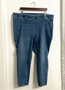 Lane Bryant Womens Denim Jeggings High Waist Pull On Stretch Skinny Plus Size 26