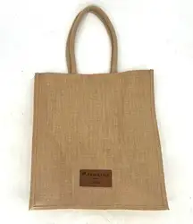 Fabletics Khloé Burlap Jute Tote Shopper Bag