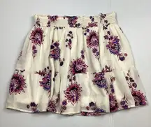 Old Navy Floral Ruffle Mini Skirt Large NEW!
